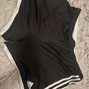 Adidas Black and White Athletic Shorts